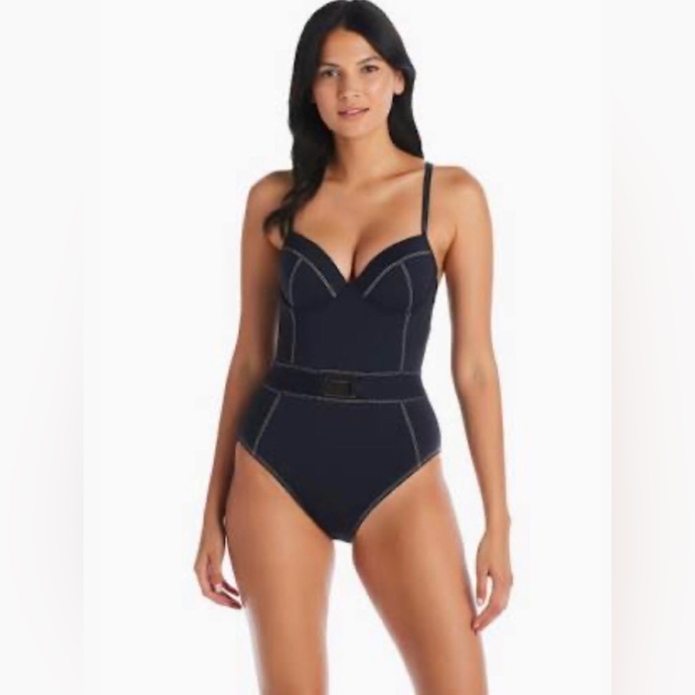 NWT Black Corset Style Swimsuit